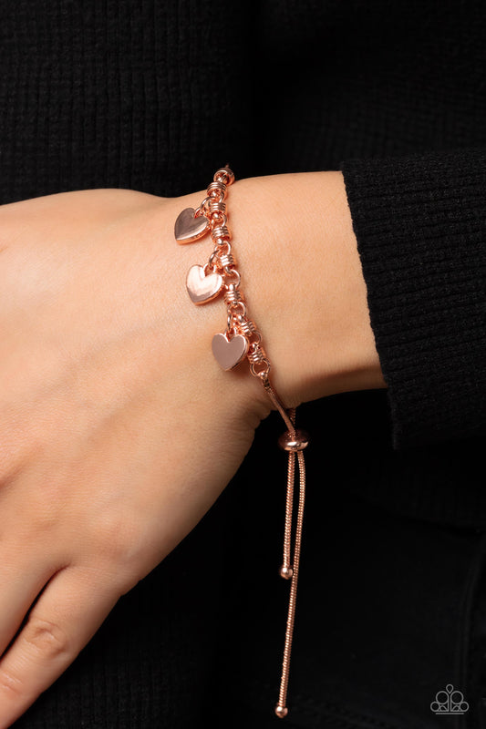 Romance Tale - Copper Lariot Style Bracelet