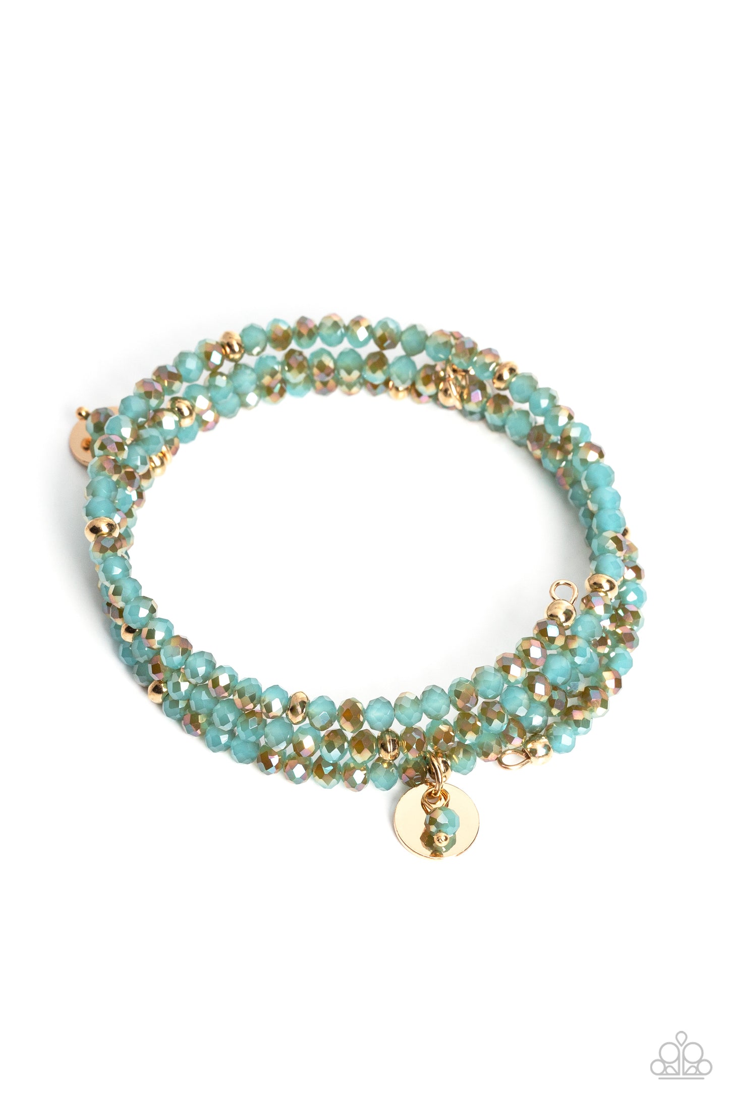 Illusive Infinity - Blue/Gold Infinity Style Bracelet