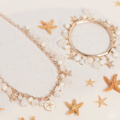 Surfer Serenade Necklace with matching Surfer Shanty Bracelet - Gold
