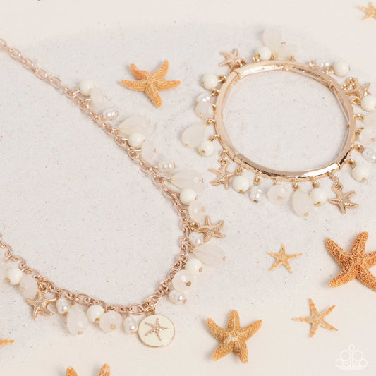 Surfer Serenade Necklace with matching Surfer Shanty Bracelet - Gold