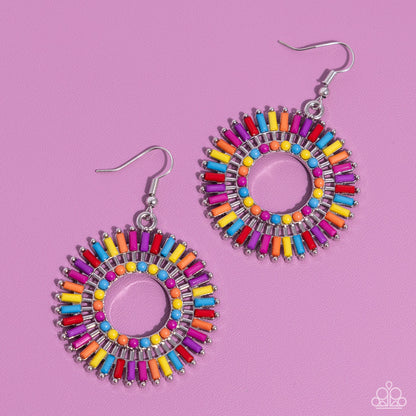 Ferris Wheel Finale - Multi Colored Earrings