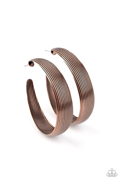 Desert Wanderings Copper Hoop Earring