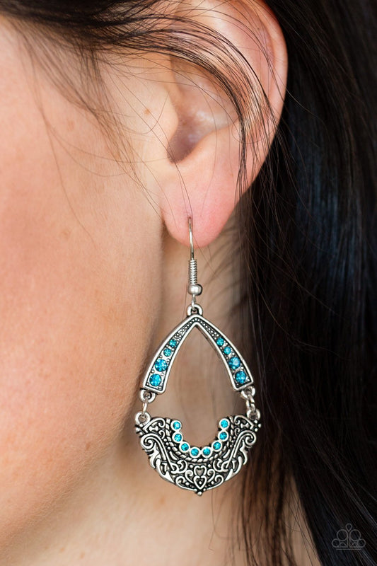 Royal Engagement Blue Earring
