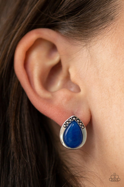 Stone Spectacular Blue Post Earring