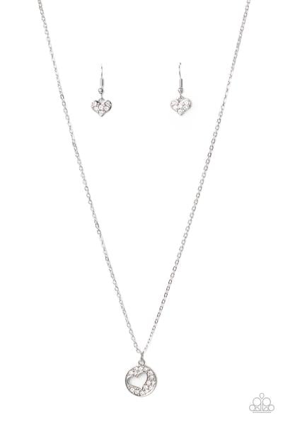 Bare Your Heart White Necklace