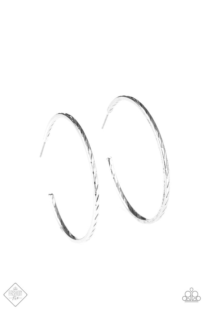 Rural Reserve Silver Hoop Earring